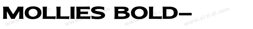 mollies bold字体转换